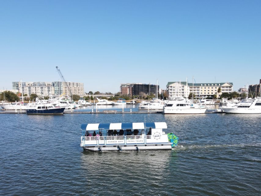 Charleston: Harbor Bar Pedal Boat Party Cruise - The boat setup: comfort, pedal stations, and onboard vibe