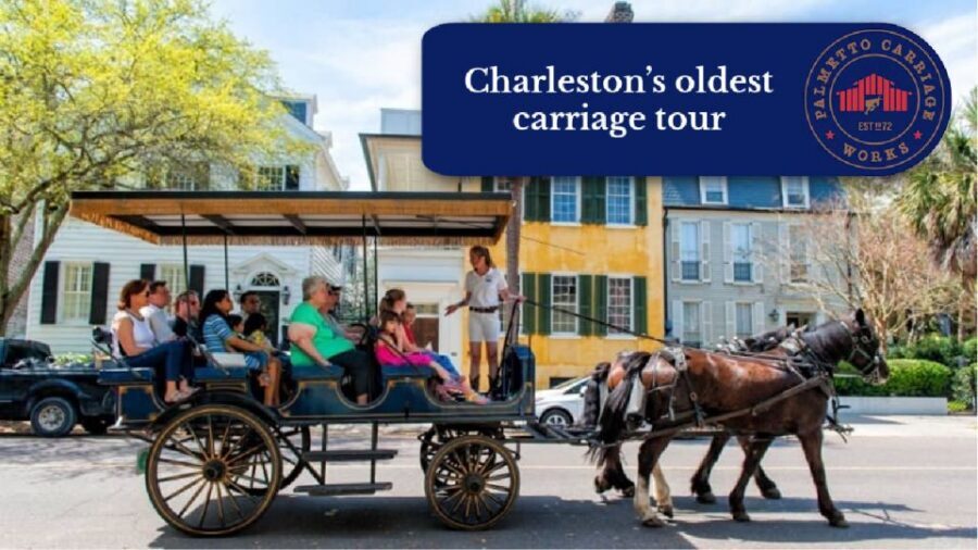 Charleston, SC: Private Daytime Horse-Drawn Carriage Ride - Meeting at Palmetto Carriage Works and the Big Red Barn vibe