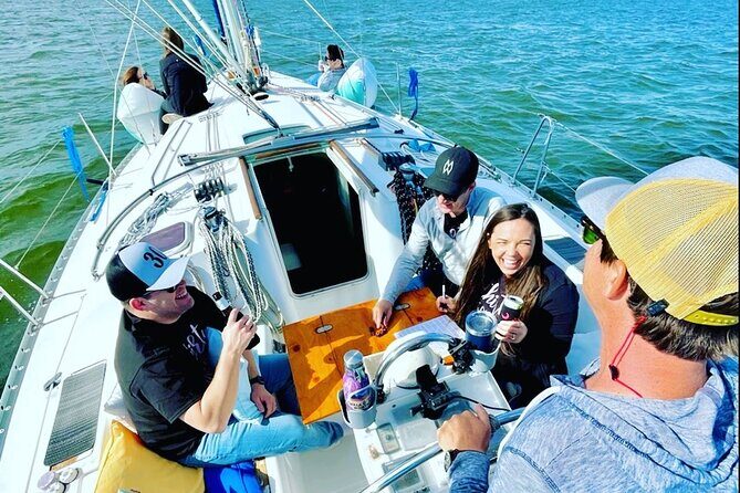 Private Luxury Yacht Charters, BYOB & Dolphins - First Leg Out of the Docks: Downtown Charleston From the Harbor Edge