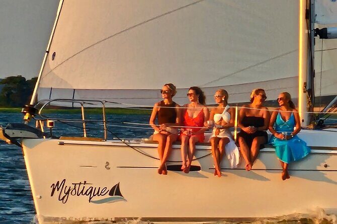 Private Morning Sail, Dolphin and History Tour on Mystique - Yorktown Aircraft Carrier Pass-By and the Fort Sumter Maybe