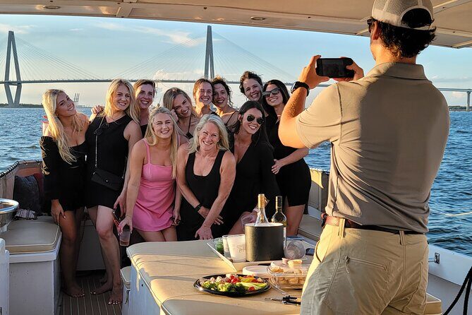Private Sunset Harbor Tour 20 passenger party Yacht Kismet - Yacht Kismet and the private-sunset feel in Charleston