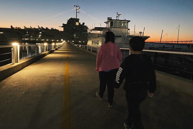 USS Yorktown Ghost Tour with Exclusive Night-Time Access - Boarding and the WWII setup: Stop 1 at Patriots Point Naval & Maritime Museum