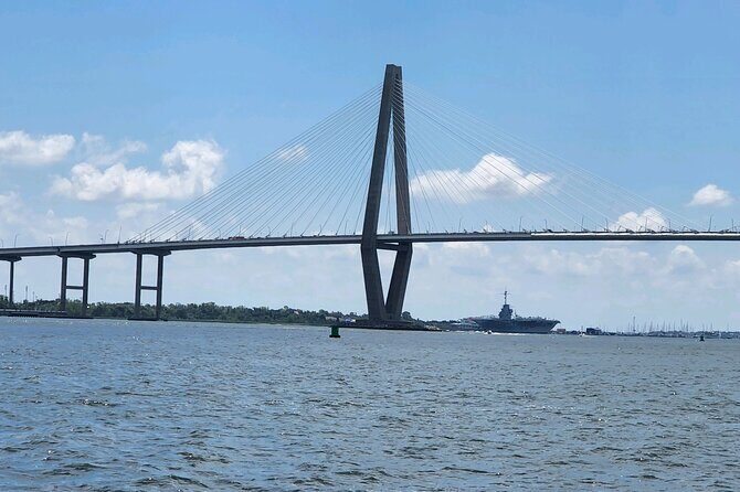 White point Battery and River Run through Charleston Harbor Boat - South Channel to Fort Sumter and Old Fort Johnson
