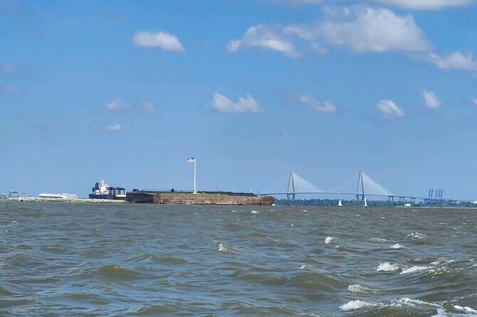 White point Battery and River Run through Charleston Harbor Boat - Captain Gene and the Grady White-Style Comfort